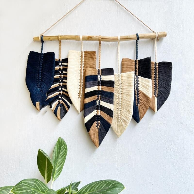 Handmade Moroccan Exotic Weaved Vintage Wall Accent