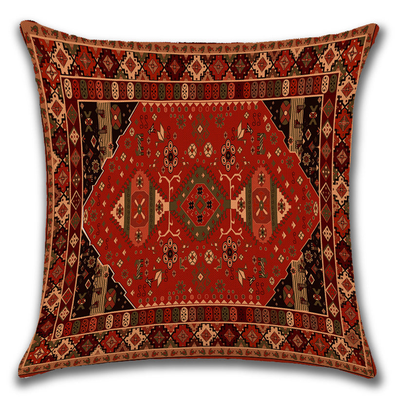 Persian Ethnic Linen Cushion Pillowcase