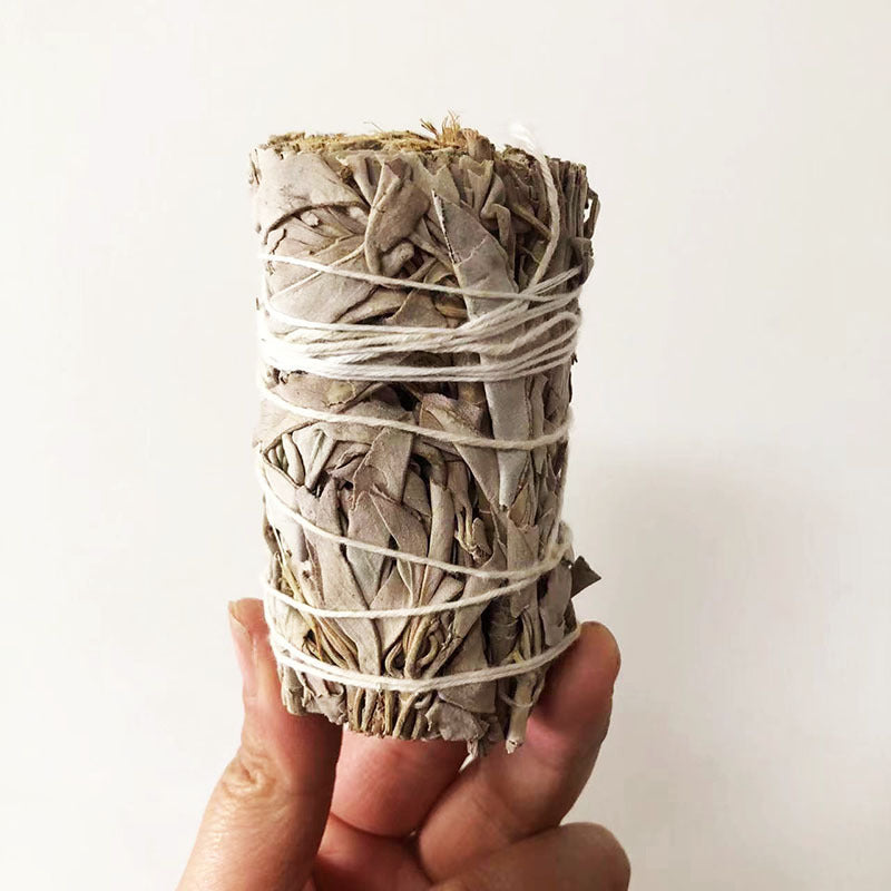 White Peruvian Salvia Officinalis and Holy Wood for Indoor Air Purification and Meditation