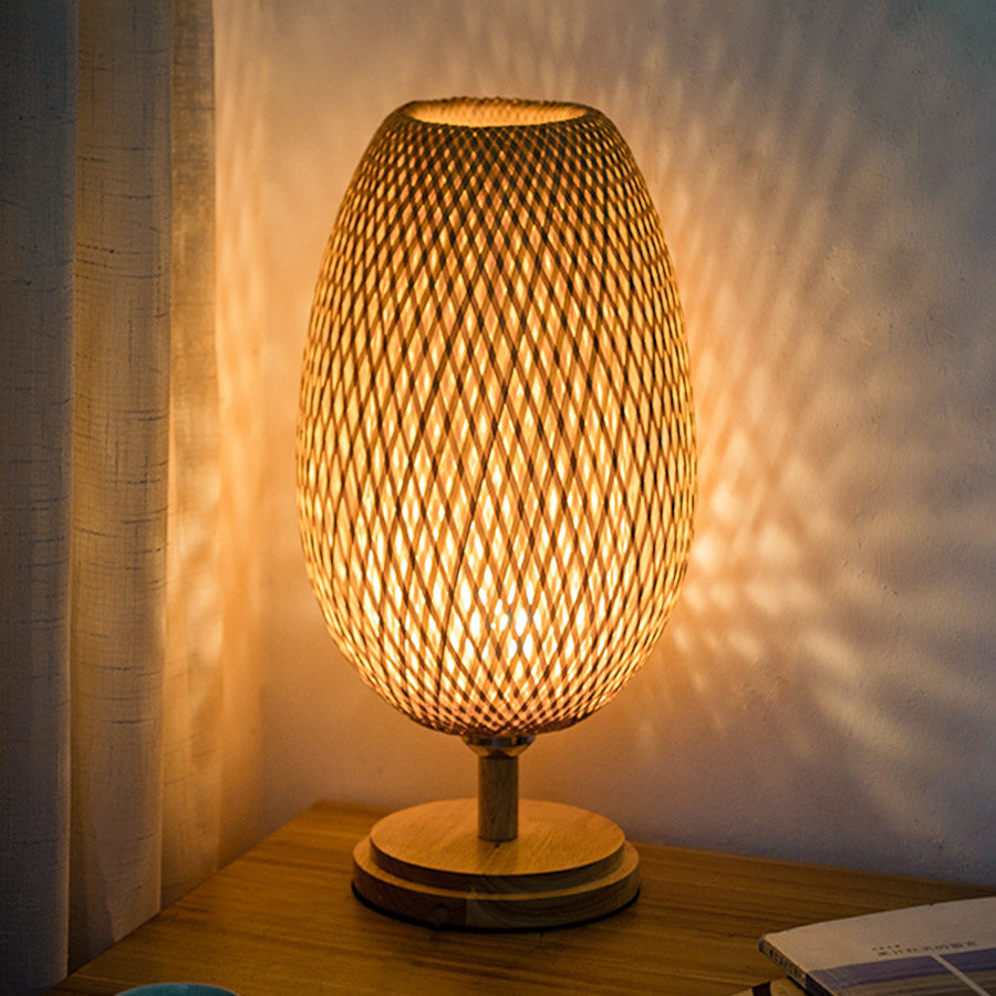Bamboo Hand Woven Table Lamp Japanese Style