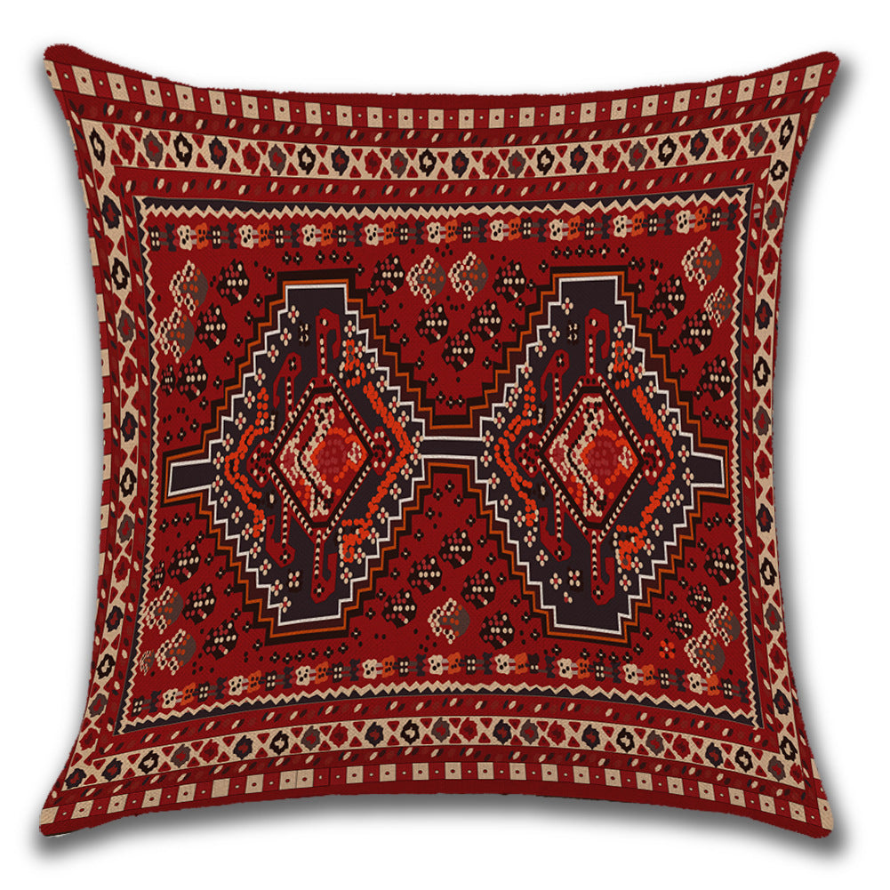 Persian Ethnic Linen Cushion Pillowcase
