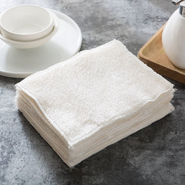 Bamboo Fiber Double-sided Dishwashing Cloth 6 Pack (Does Not Absorb Water)