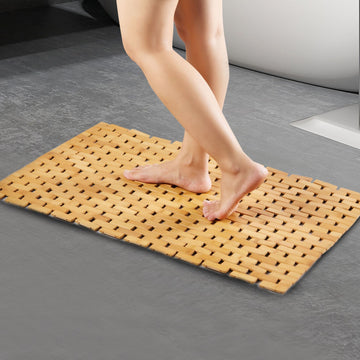 Hand-woven Waterproof Non-slip Bamboo Ground Mat