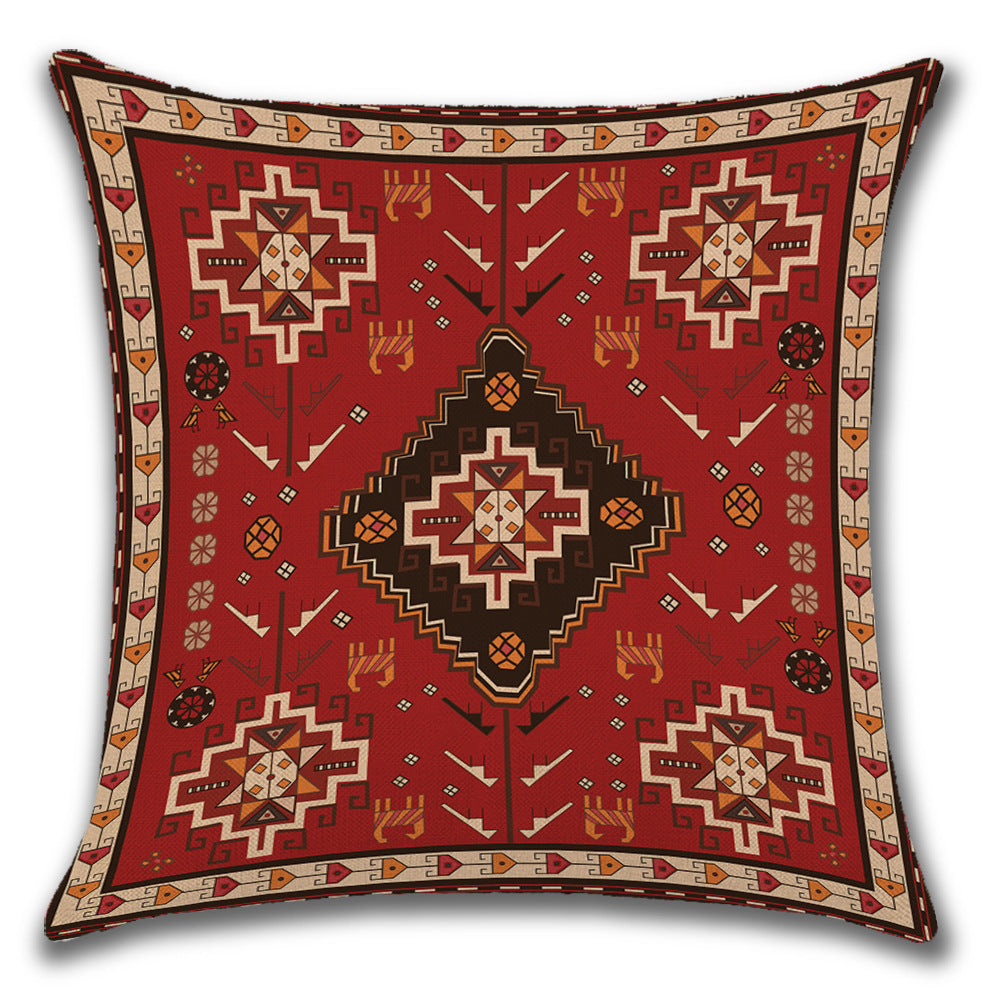 Persian Ethnic Linen Cushion Pillowcase