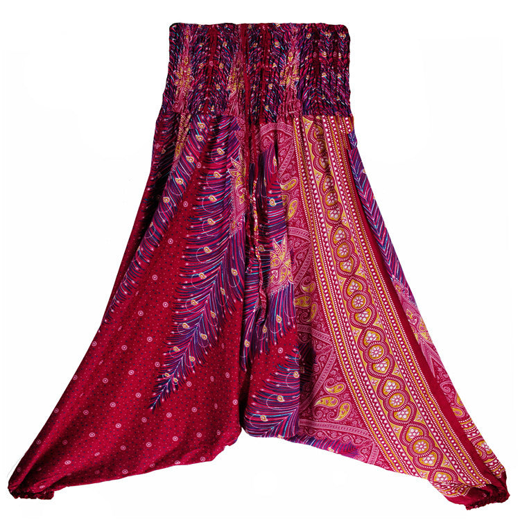 Casual Big Crotch, Belly Dance Style Fit Cotton Pants