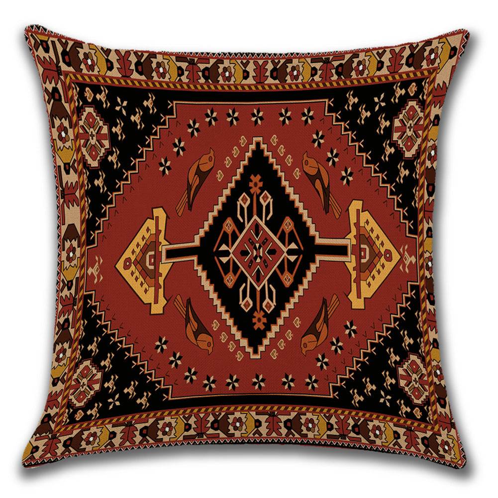 Persian Ethnic Linen Cushion Pillowcase