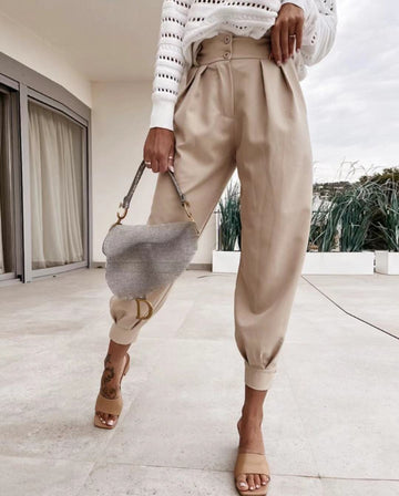 Thin Nine-point Harem Pants Casual Overalls