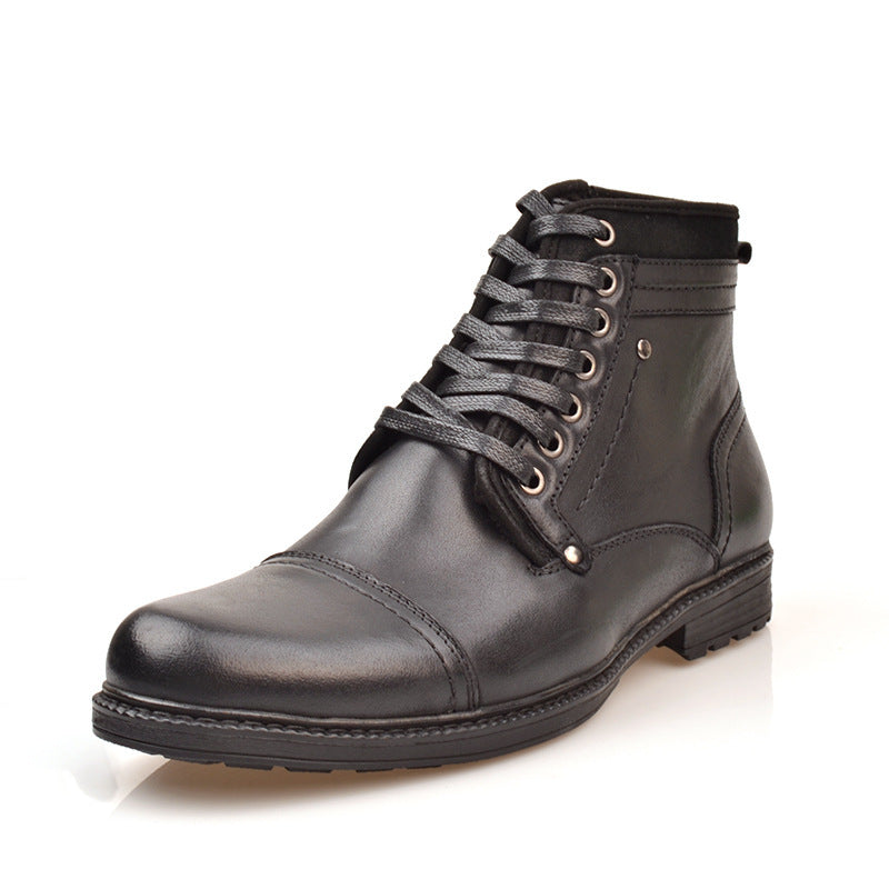 Simple Leather Men's Boots