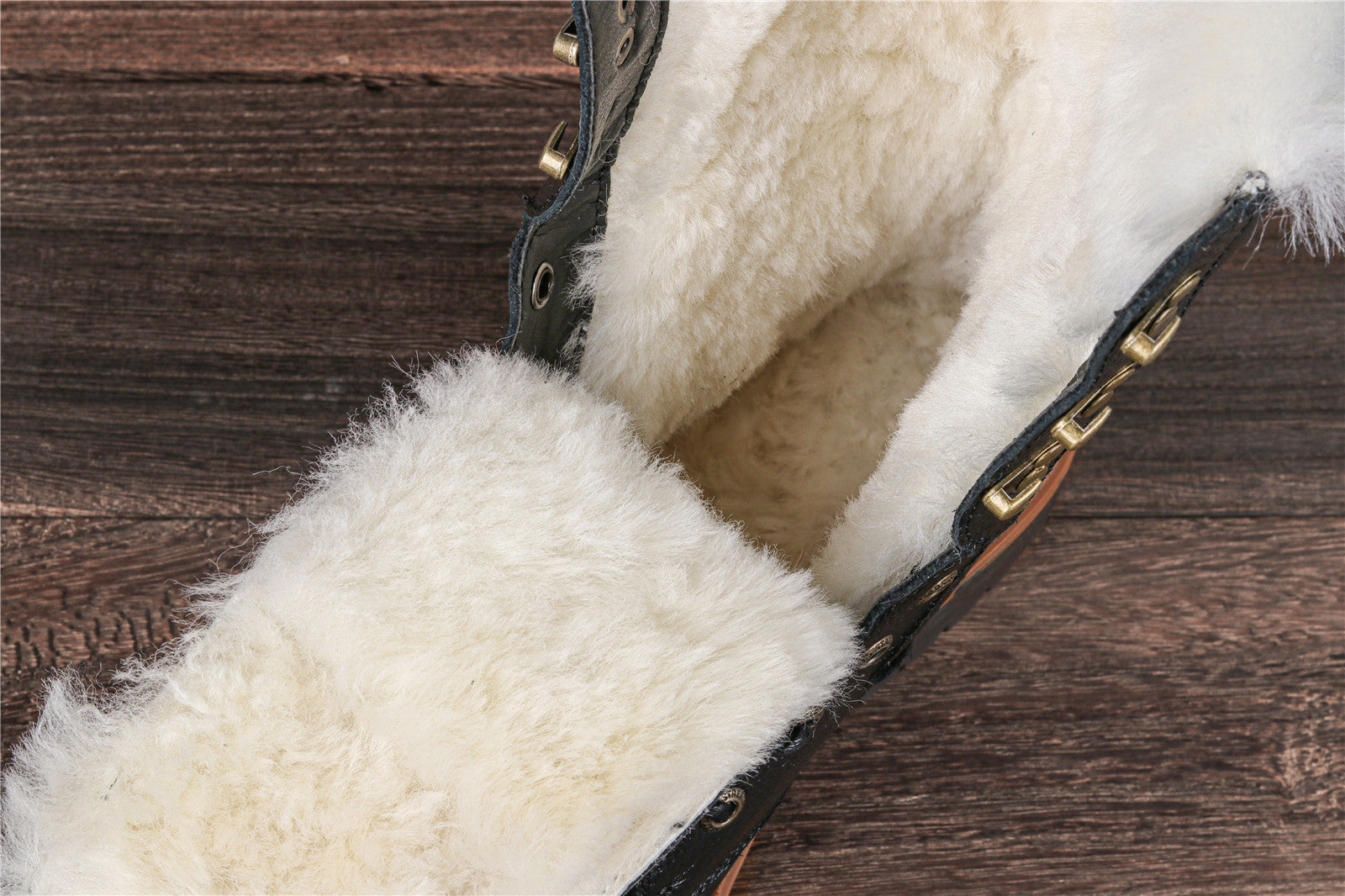 Wool Inner Top Layer Cowhide Winter Boots