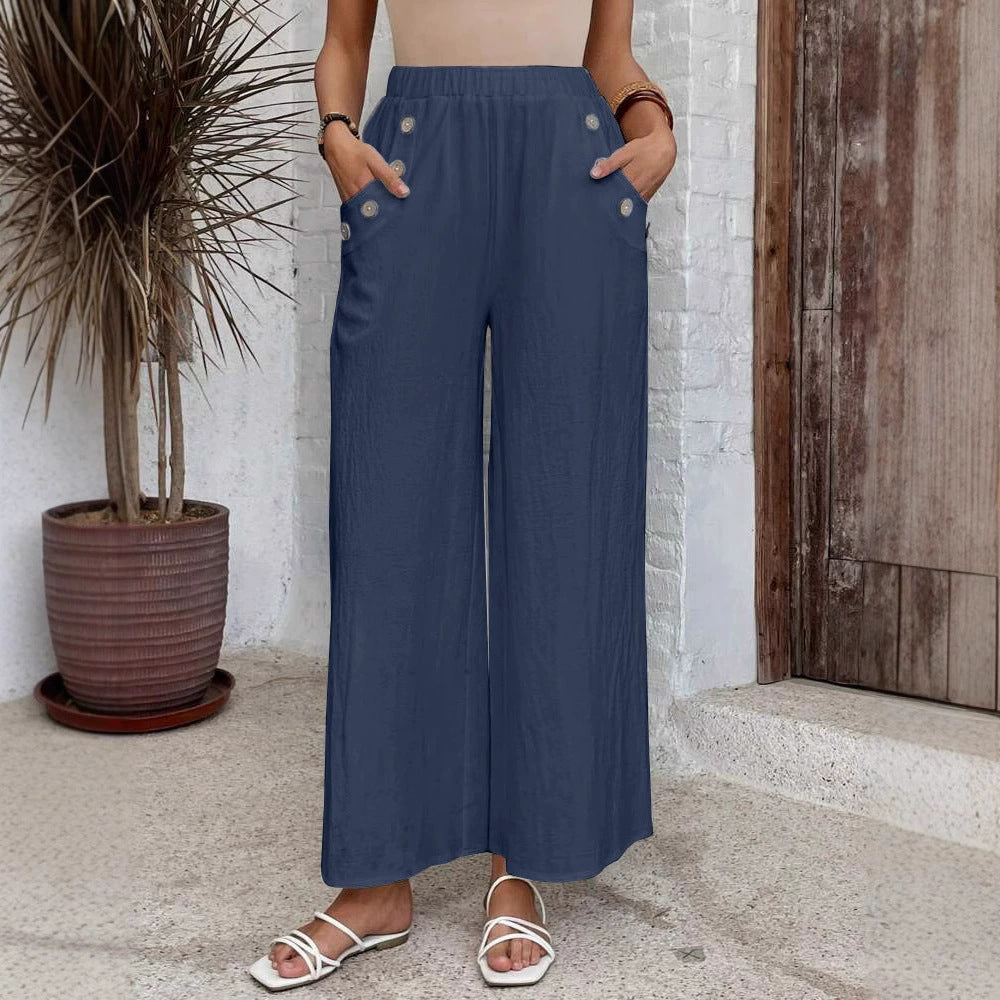 Comfortable High Waist Loose Casual Pants
