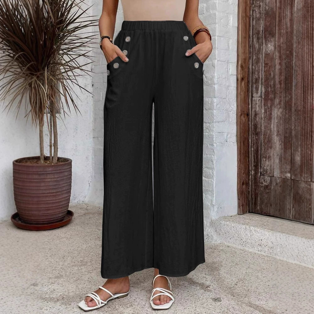 Comfortable High Waist Loose Casual Pants