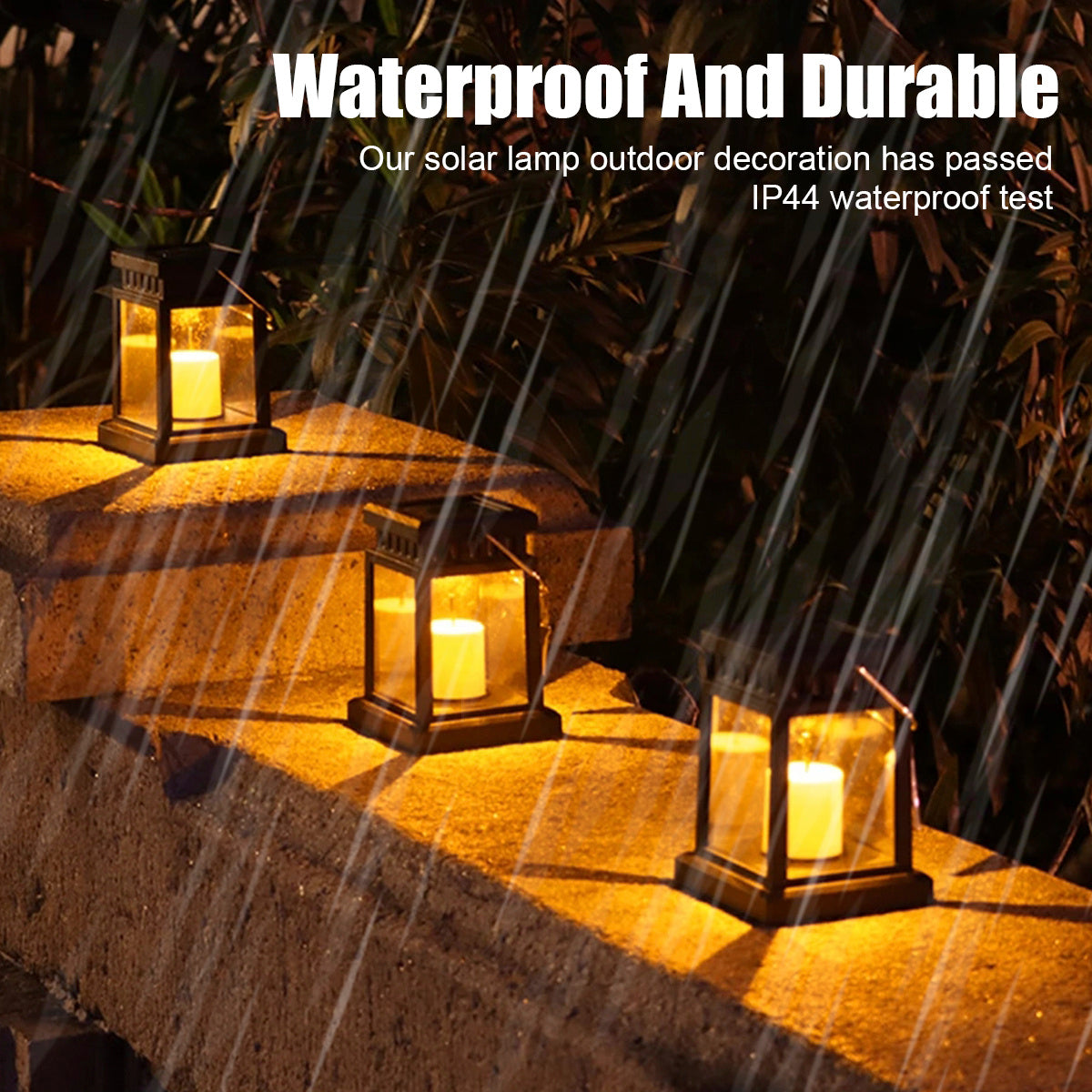 Solar Powered, Waterproof Candle Light