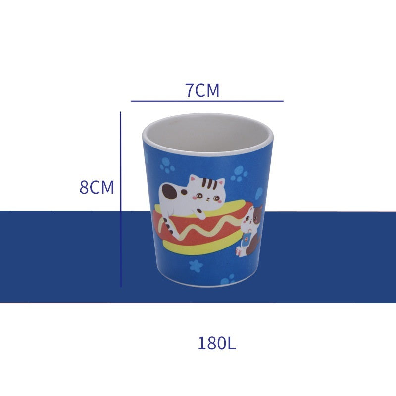 Cartoon Cute Kids Bamboo Fiber Mouthwash Cup