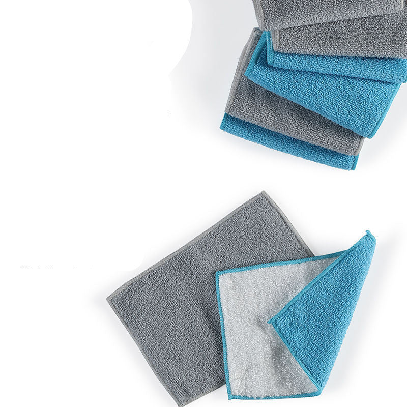 Bamboo Fiber Double-sided Dishwashing Cloth 6 Pack (Does Not Absorb Water)