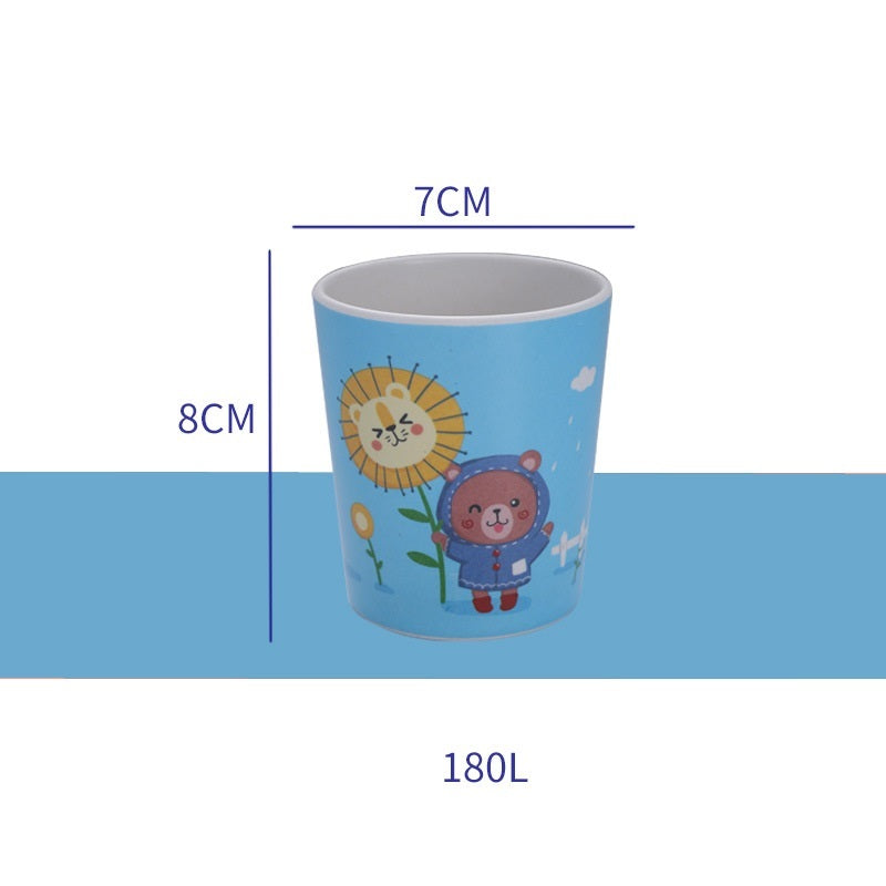 Cartoon Cute Kids Bamboo Fiber Mouthwash Cup
