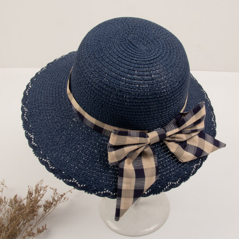 Small Bow Sun Straw Hat